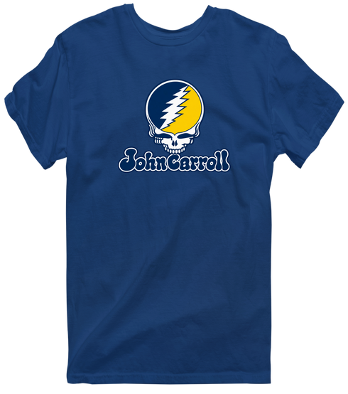 John Carroll Stealie Premium Unisex T-Shirt — Design: John Carroll University — Navy