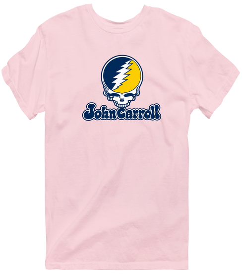 John Carroll Stealie Premium Unisex T-Shirt — Design: John Carroll University — Light Pink
