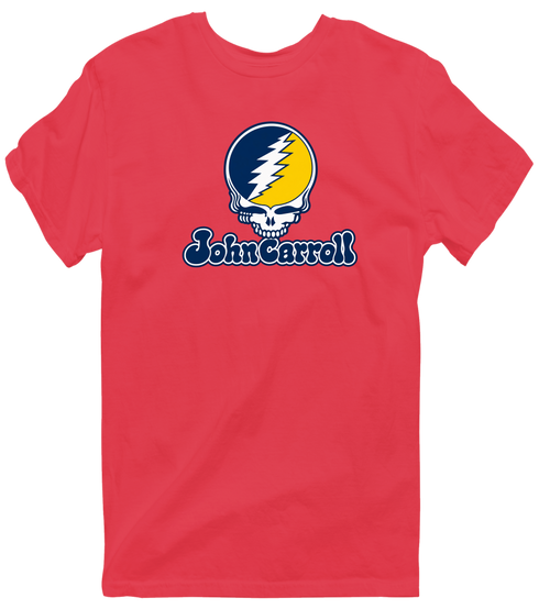 John Carroll Stealie Premium Unisex T-Shirt — Design: John Carroll University — Heather Red