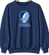 Johns Hopkins Stealie Premium Unisex Crewneck — Design: Johns Hopkins University — Navy