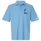 Johns Hopkins Stealie Premium Unisex Polo — Design: Johns Hopkins University — Blue