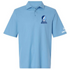 Johns Hopkins Stealie Premium Unisex Polo — Design: Johns Hopkins University — Blue