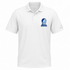 Johns Hopkins Stealie Premium Unisex Polo — Design: Johns Hopkins University — White