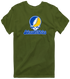 Johnson & Wales Stealie Premium Unisex T-Shirt — Design: Johnson & Wales University — Military Green