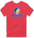 Johnson & Wales Stealie Premium Unisex T-Shirt — Design: Johnson & Wales University — Heather Red