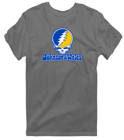 Johnson & Wales Stealie Premium Unisex T-Shirt — Design: Johnson & Wales University — Charcoal