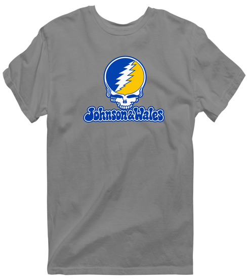 Johnson & Wales Stealie Premium Unisex T-Shirt — Design: Johnson & Wales University — Dark Heather