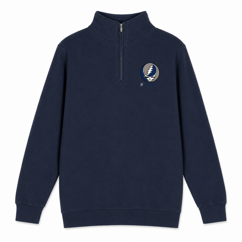 Georgetown University - Premium Grateful Dead Quarter-Zip Pullover - Navy - 3