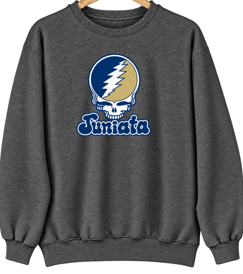 Juniata Stealie Premium Unisex Crewneck — Design: Juniata College — Dark Heather