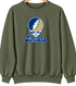Juniata Stealie Premium Unisex Crewneck — Design: Juniata College — Military Green