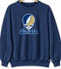 Juniata Stealie Premium Unisex Crewneck — Design: Juniata College — Navy