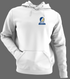 Juniata Stealie Premium Unisex Hoodie — Design: Juniata College — White/Grey