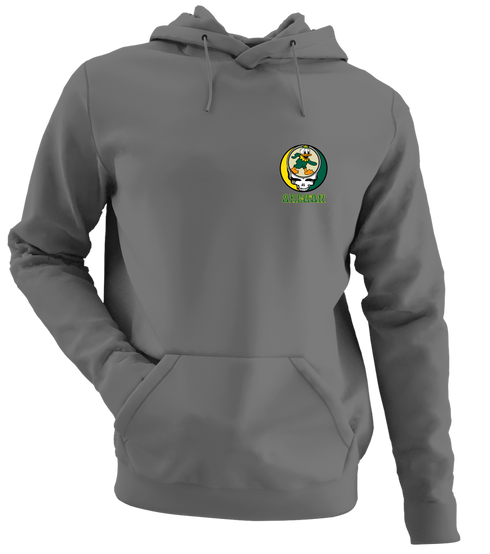 University of Oregon - Premium Grateful Dead Left Chest Hoodie - Charcoal