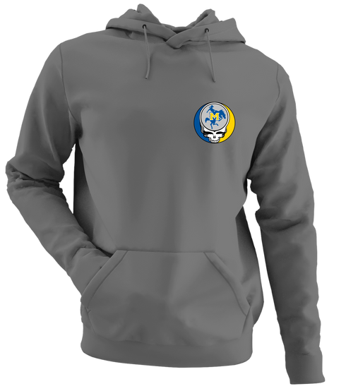 McNeese University - Premium Grateful Dead Left Chest Hoodie - Charcoal
