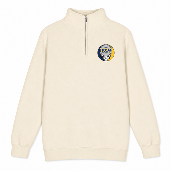 Emory & Henry - Premium Grateful Dead Quarter-Zip Pullover - Sand - 1