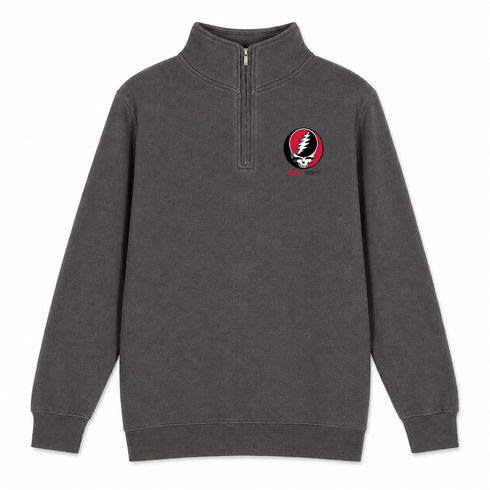 San Diego State University - Premium Grateful Dead Quarter-Zip Pullover - Charcoal - 5