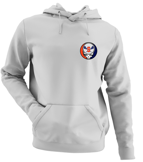 Syracuse Lacrosse - Premium Grateful Dead Left Chest Hoodie - Sport Grey