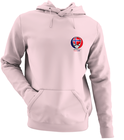 Norway FIFA World Cup - Premium Grateful Dead Left Chest Hoodie - Light Pink