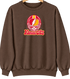 Kansas City Helmet Stealie Premium Unisex Crewneck — Kansas City Chiefs — Brown