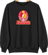 Kansas City Helmet Stealie Premium Unisex Crewneck — Kansas City Chiefs — Black