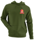 Kansas City Helmet Stealie Premium Unisex Hoodie — Kansas City Chiefs — Military Green