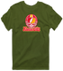 Kansas City Helmet Stealie Premium Unisex T-Shirt — Kansas City Chiefs — Military Green