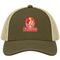 Kansas City Helmet Stealie Premium Unisex Trucker Cap — Kansas City Chiefs — Moss/Khaki