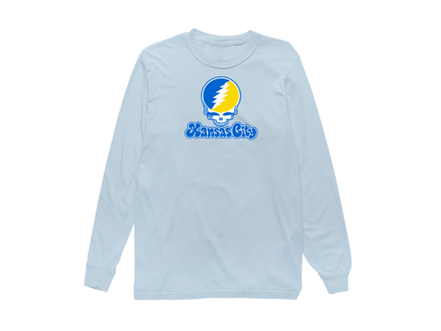Kansas City Stealie Premium Unisex Long-Sleeve — Design: Missouri-Kansas City University of — Chambray