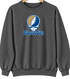 Kansas City Baseball Stealie Grateful Dead Crewneck — Kansas City Royals — Dark Heather