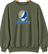 Kansas City Baseball Stealie Grateful Dead Crewneck — Kansas City Royals — Military Green