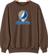 Kansas City Baseball Stealie Grateful Dead Crewneck — Kansas City Royals — Brown