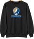 Kansas City Baseball Stealie Grateful Dead Crewneck — Kansas City Royals — Black