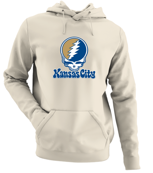 Kansas City Baseball Stealie Grateful Dead Hoodie — Kansas City Royals — Sand