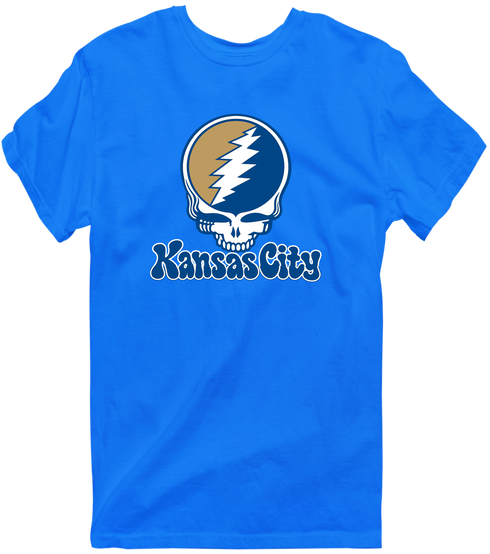 Kansas City Baseball Stealie Grateful Dead T-Shirt — Kansas City Royals — Royal