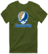 Kansas City Baseball Stealie Grateful Dead T-Shirt — Kansas City Royals — Military Green