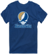 Kansas City Baseball Stealie Grateful Dead T-Shirt — Kansas City Royals — Navy