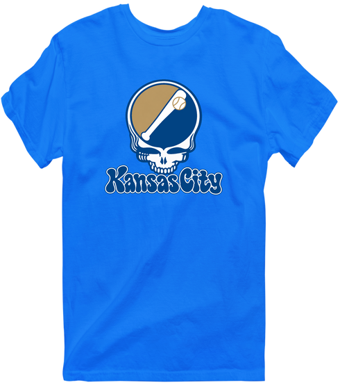 Kansas City Baseball Stealie Grateful Dead T-Shirt — Kansas City Royals — Royal
