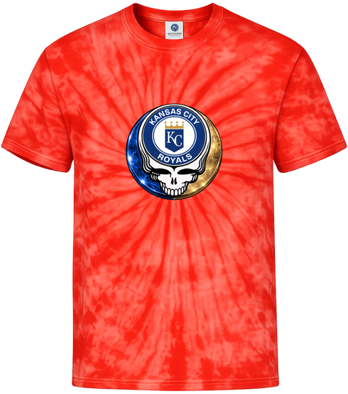 Kansas City Royals Crystal Stealie Tie-Dye T-Shirt