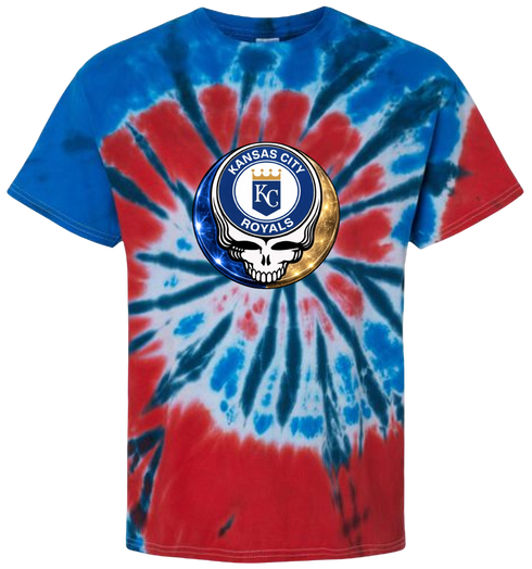 Kansas City Royals Crystal Stealie Tie-Dye T-Shirt