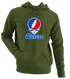 Kansas Stealie Premium Unisex Hoodie — Design: Kansas University of — Military Green