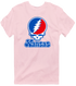 Kansas Stealie Premium Unisex T-Shirt — Design: Kansas University of — Light Pink