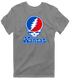 Kansas Stealie Premium Unisex T-Shirt — Design: Kansas University of — Dark Heather