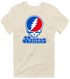Kansas Stealie Premium Unisex T-Shirt — Design: Kansas University of — Sand