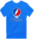Kansas Stealie Premium Unisex T-Shirt — Design: Kansas University of — Royal