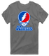 Kansas Stealie Premium Unisex T-Shirt — Design: Kansas University of — Charcoal