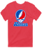 Kansas Stealie Premium Unisex T-Shirt — Design: Kansas University of — Heather Red