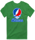 Kansas Stealie Premium Unisex T-Shirt — Design: Kansas University of — Irish Green