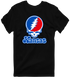 Kansas Stealie Premium Unisex T-Shirt — Design: Kansas University of — Black