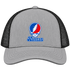 Kansas Stealie Premium Unisex Trucker Cap — Design: Kansas University of — Heather Grey/Black