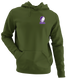 State Stealie Premium Unisex Hoodie — Design: Kansas State University — Military Green